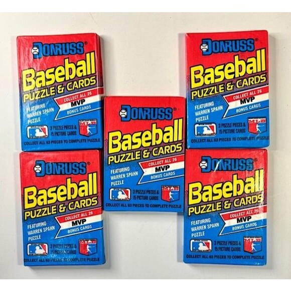 (5) 1989 Donruss Baseball Card Wax packs-possible Ken Griffey Jr RC - Picture 1 of 2